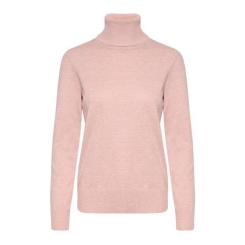 Saint Tropez Ash Rose Rollneck Sweater Pink, Dam