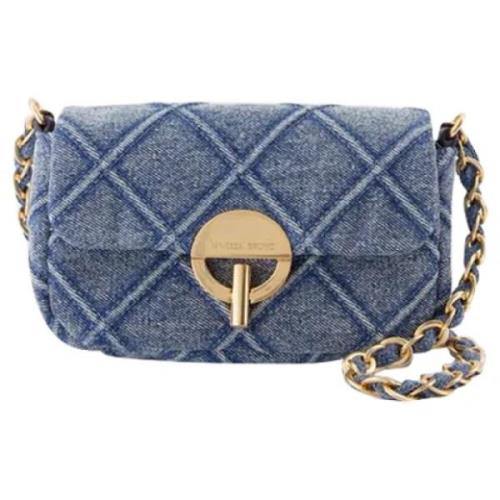 Vanessa Bruno Bomull crossbodyvskor Blue, Dam