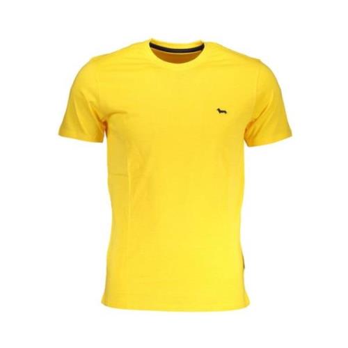 Harmont & Blaine Gul Bomull T-shirt med Broderi Yellow, Herr