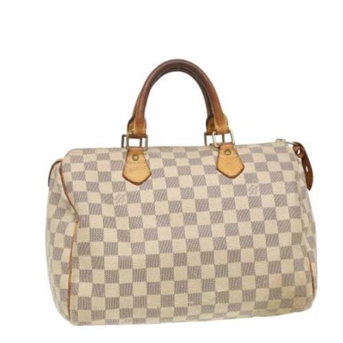 Louis Vuitton Vintage Pre-owned Canvas handvskor White, Dam