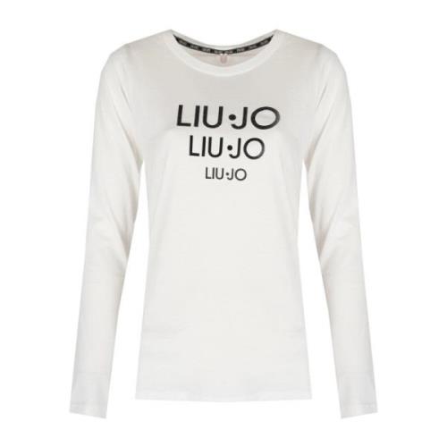 Liu Jo Klassisk Rund Hals Blus Beige, Dam