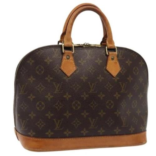 Louis Vuitton Vintage Pre-owned Canvas handvskor Brown, Dam