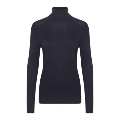 Saint Tropez Night Sky Rollneck Pullover Sweater Blue, Dam