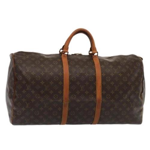 Louis Vuitton Vintage Pre-owned Canvas handvskor Brown, Dam