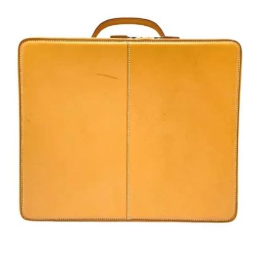 Hermès Vintage Pre-owned Laeder handvskor Yellow, Herr