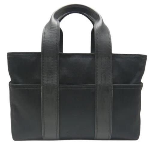 Hermès Vintage Pre-owned Canvas handvskor Black, Dam