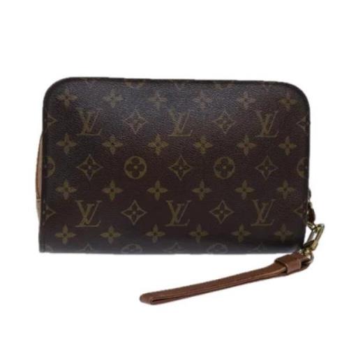 Louis Vuitton Vintage Pre-owned Canvas kuvertvskor Brown, Dam