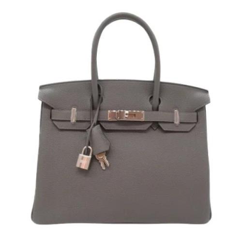 Hermès Vintage Pre-owned Laeder handvskor Gray, Dam