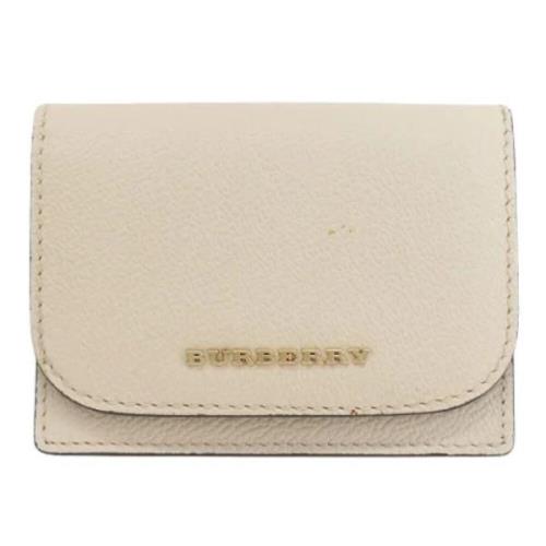 Burberry Vintage Pre-owned Laeder plnbcker Beige, Dam