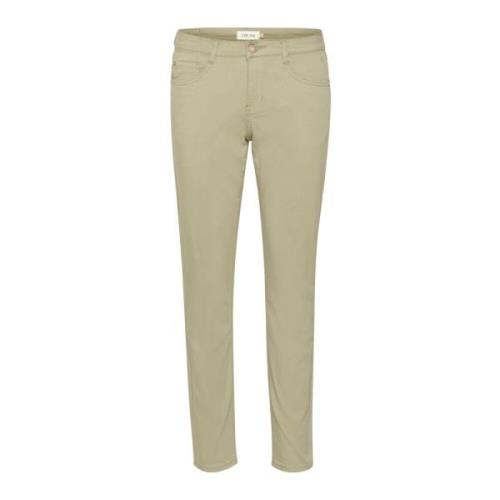 Cream Twill Pant - Coco Fit Overland Trek Green, Dam