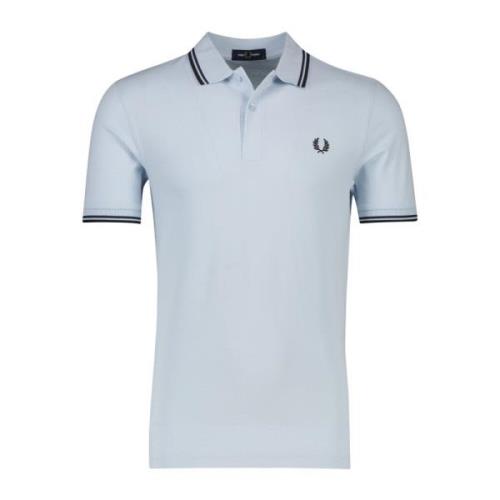 Fred Perry Pikétröja Kort Ärm Ljusblå Blue, Herr