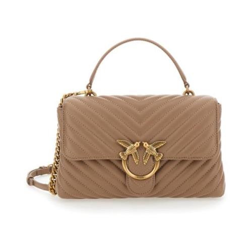 Pinko Beige Lady Puff Classic Väska Beige, Dam