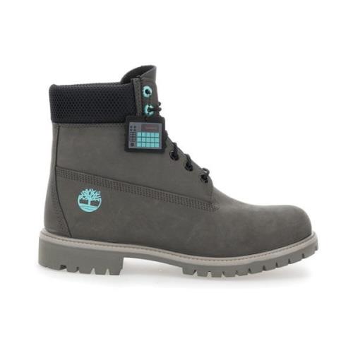 Timberland Premium Vattentäta Snörstövlar Grå Gray, Herr