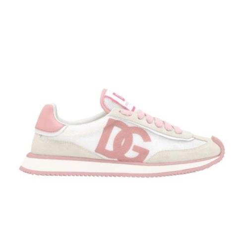 Dolce & Gabbana Sneakers i blandat material med snörning Multicolor, D...