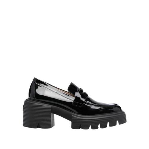 Stuart Weitzman Svarta Moccasins för Kvinnor Black, Dam