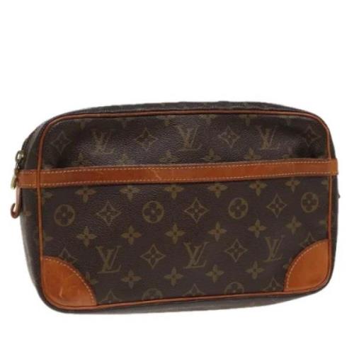 Louis Vuitton Vintage Pre-owned Canvas kuvertvskor Brown, Dam