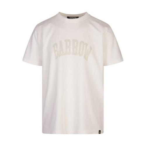 Barrow Smile Print White T-shirt White, Herr