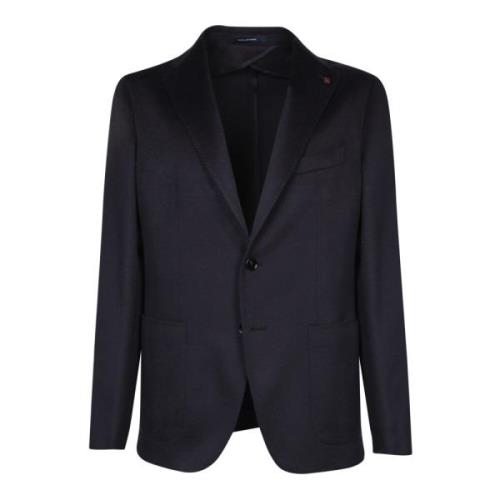 Tagliatore Blå Cashmere Blazer Elegant Stil Blue, Herr