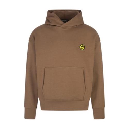 Barrow Brun Hoodie med Smile Detalj Brown, Herr