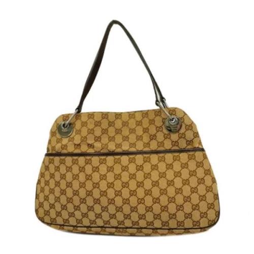 Gucci Vintage Pre-owned Canvas gucci-vskor Brown, Dam