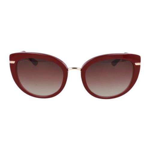 Bvlgari Cat Eye Solglasögon 8231B Red, Unisex