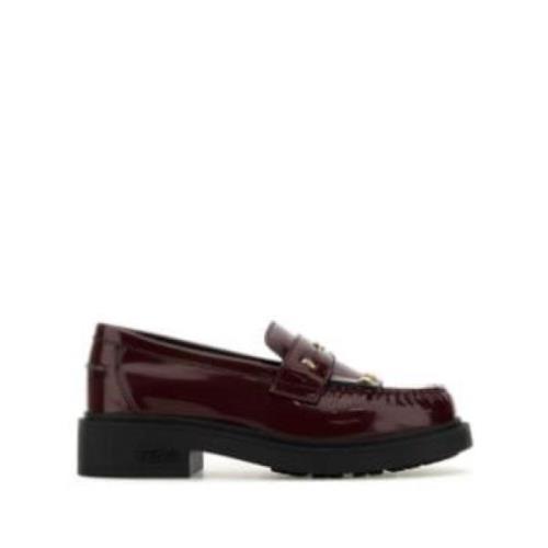 Fendi Läder Filo Loafers Brown, Dam