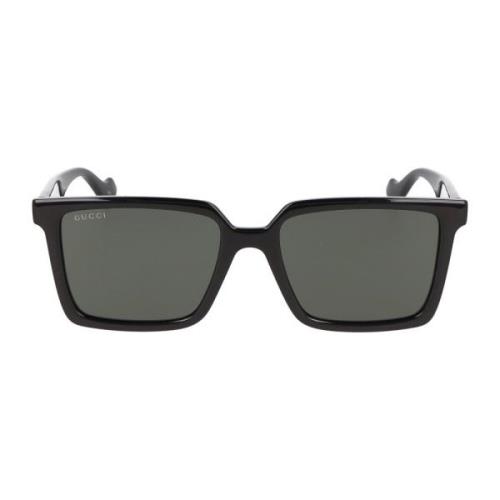 Gucci Fyrkantig Ram Solglasögon Gg1540S Black, Unisex