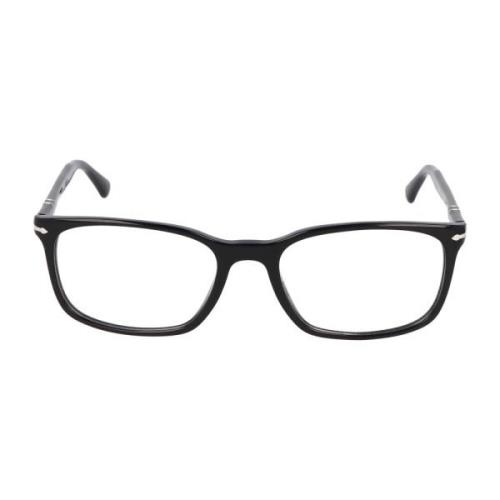 Persol Fyrkantig båge glasögon Black, Unisex