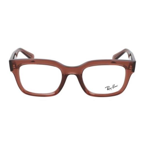 Ray-Ban Fyrkantig Ram Glasögon RX 7217 Brown, Unisex