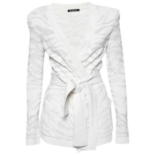 Balmain Pre-owned Pre-owned Tyg toppar White, Dam