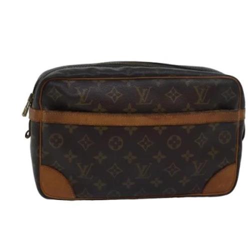 Louis Vuitton Vintage Pre-owned Canvas kuvertvskor Brown, Dam