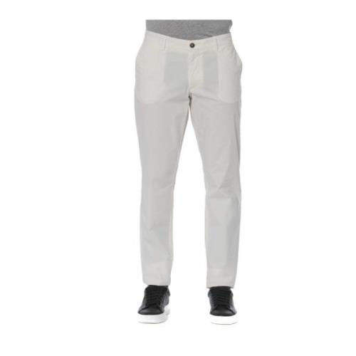 Trussardi Jeans - Kläder - Byxor - Knapp och Dragkedja White, Herr