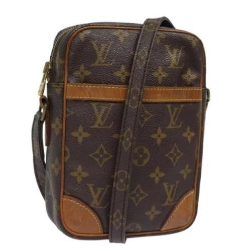 Louis Vuitton Vintage Pre-owned Canvas axelremsvskor Brown, Dam