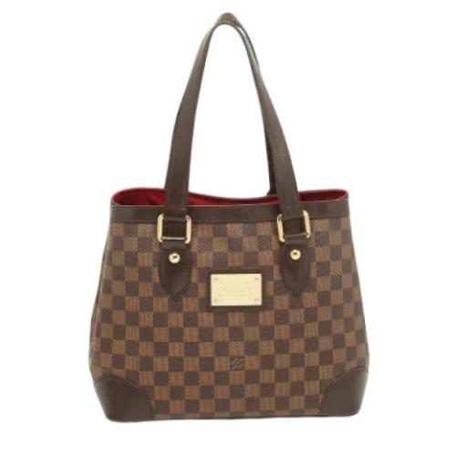 Louis Vuitton Vintage Pre-owned Laeder totevskor Brown, Dam