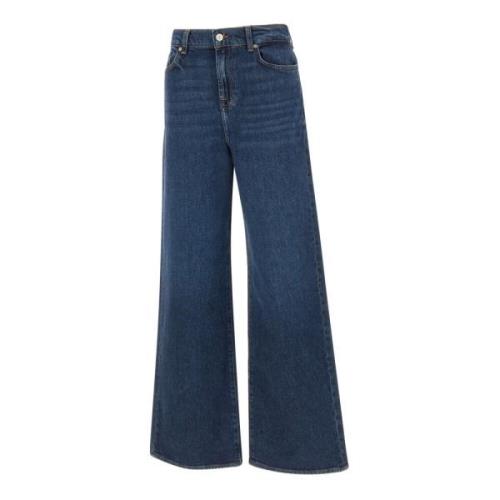 7 For All Mankind Snygg Jeans Kollektion Blue, Dam