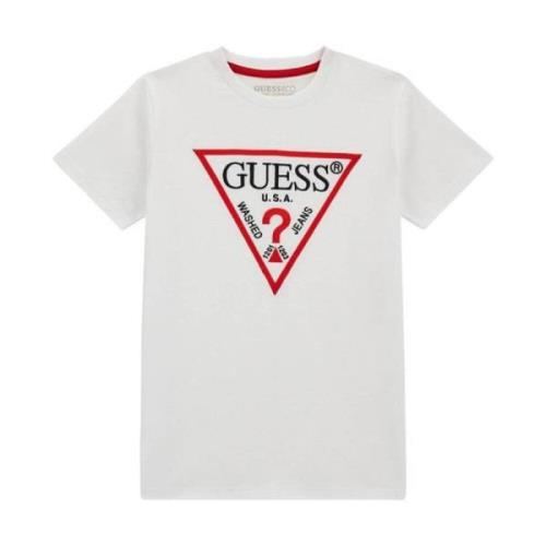 Guess Broderad MC Logo T-shirt - Vit White, Unisex