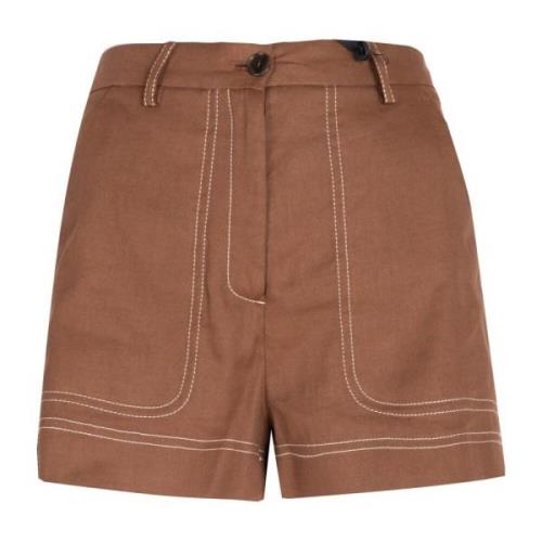 Pinko Piazza Shorts Brown, Dam