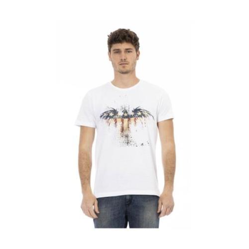 Trussardi Konstnärlig Vit T-shirt Elegant Frontprint White, Herr