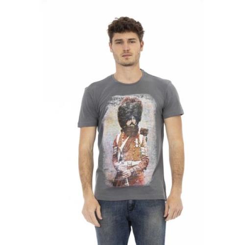 Trussardi Kortärmad Rund Hals T-shirt Gray, Herr