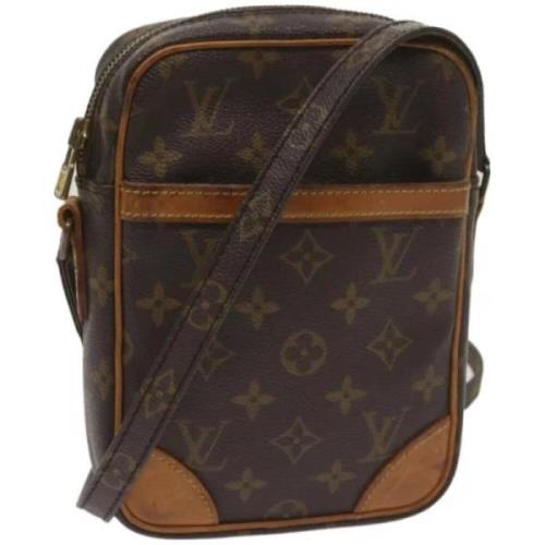 Louis Vuitton Vintage Pre-owned Canvas axelremsvskor Brown, Dam