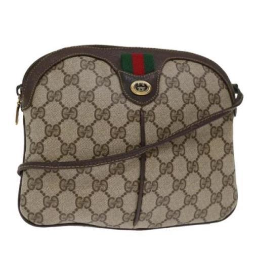 Gucci Vintage Pre-owned Canvas gucci-vskor Beige, Dam