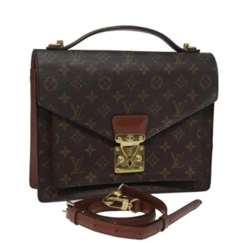 Louis Vuitton Vintage Pre-owned Canvas handvskor Brown, Dam