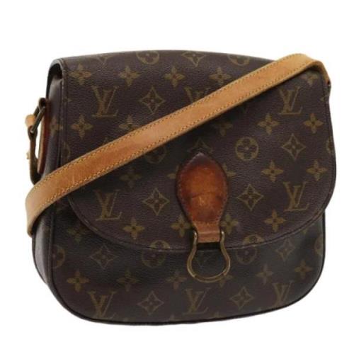 Louis Vuitton Vintage Pre-owned Canvas axelremsvskor Brown, Dam