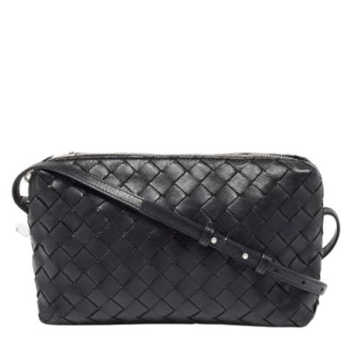 Bottega Veneta Vintage Pre-owned Laeder crossbodyvskor Black, Dam