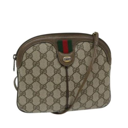 Gucci Vintage Pre-owned Canvas gucci-vskor Beige, Dam