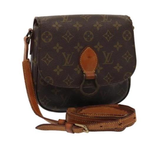 Louis Vuitton Vintage Pre-owned Canvas axelremsvskor Brown, Dam