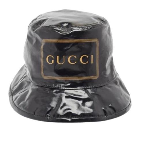 Gucci Vintage Pre-owned Bomull hattar-och-kepsar Black, Dam