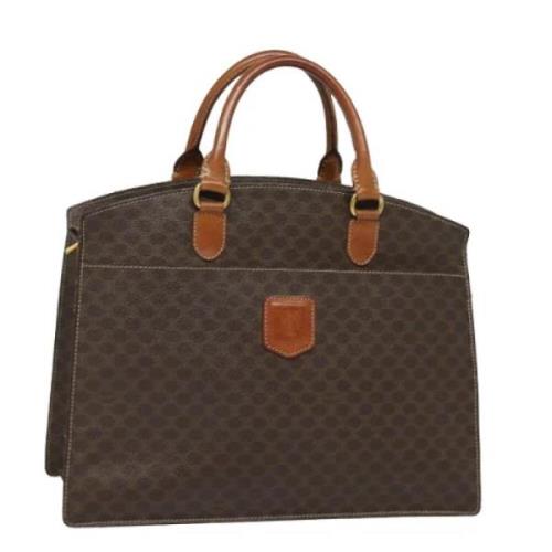 Celine Vintage Pre-owned Laeder handvskor Brown, Dam