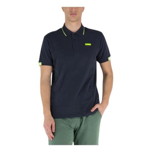 RefrigiWear Polo Skjorta med Kontrastkant Blue, Herr