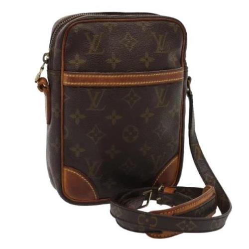 Louis Vuitton Vintage Pre-owned Canvas axelremsvskor Brown, Dam